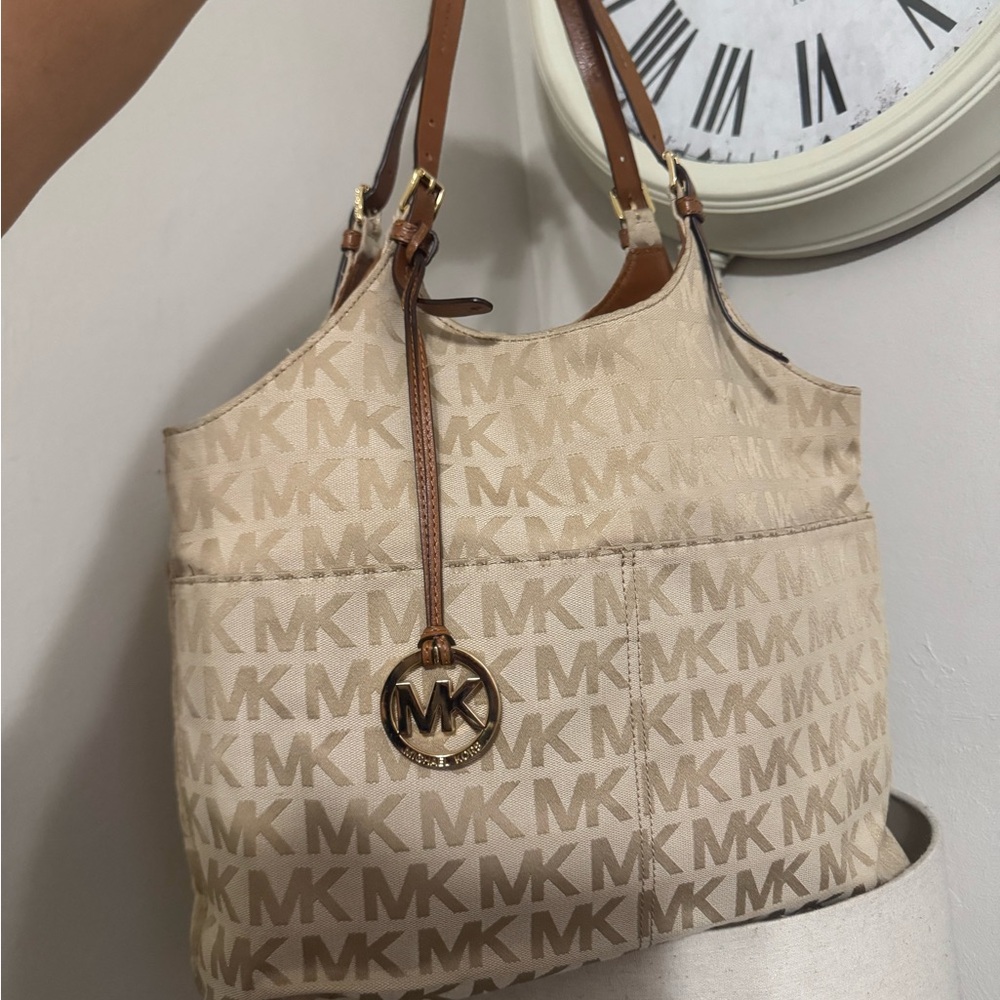 Michael Kors Tan Signature Shoulder Bag